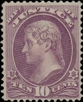 Scott O29<br />10c JUSTICE - Thomas Jefferson - Purple<br />Pane Single<br /><span class=quot;smallerquot;>(reference or stock image)</span>