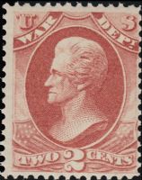 Scott O84<br />2c WAR - Andrew Jackson - Rose<br />Pane Single<br /><span class=quot;smallerquot;>(reference or stock image)</span>