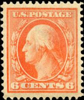 Scott 336<br />6c George Washington<br />Pane Single<br /><span class=quot;smallerquot;>(reference or stock image)</span>