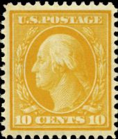 Scott 338<br />10c George Washington<br />Pane Single<br /><span class=quot;smallerquot;>(reference or stock image)</span>