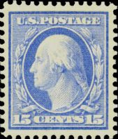Scott 340<br />15c George Washington<br />Pane Single<br /><span class=quot;smallerquot;>(reference or stock image)</span>