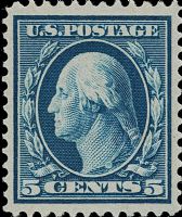 Scott 361<br />5c George Washington - Bluish Paper<br />Pane Single<br /><span class=quot;smallerquot;>(reference or stock image)</span>
