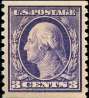 Scott 445<br />3c George Washington (Coil)<br />Coil Single<br /><span class=quot;smallerquot;>(reference or stock image)</span>