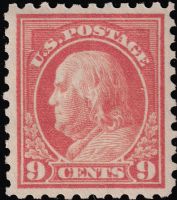 Scott 471<br />9c Benjamin Franklin<br />Pane Single<br /><span class=quot;smallerquot;>(reference or stock image)</span>
