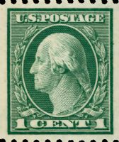 Scott 486<br />1c George Washington (Coil)<br />Coil Single<br /><span class=quot;smallerquot;>(reference or stock image)</span>