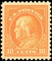 Scott 510<br />10c Benjamin Franklin<br />Pane Single<br /><span class=quot;smallerquot;>(reference or stock image)</span>