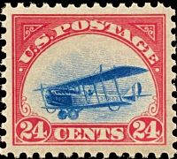 Scott C3<br />24c Curtis JN 'Jenny' - Blue & Carmine<br />Pane Single: VF-NH<br /><span class=quot;smallerquot;>(reference or stock image)</span>