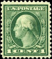 Scott 545<br />1c George Washington - Coil Waste<br />Pane Single<br /><span class=quot;smallerquot;>(reference or stock image)</span>