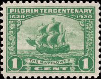 Scott 548<br />1c Mayflower <br />Pane Single<br /><span class=quot;smallerquot;>(reference or stock image)</span>
