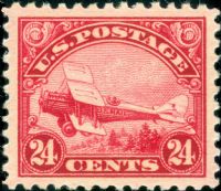 Scott C6<br />24c DeHavilland DH4 Biplane<br />Pane Single: VF-NH<br /><span class=quot;smallerquot;>(reference or stock image)</span>