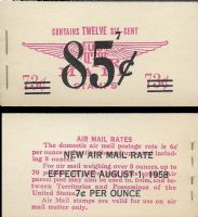 Scott BKC5<br />85c / 73c | 7c Blue Jet<br />Booklet<br /><span class=quot;smallerquot;>(reference or stock image)</span>