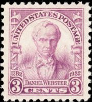 Scott 725<br />3c Daniel Webster<br />Pane Single<br /><span class=quot;smallerquot;>(reference or stock image)</span>