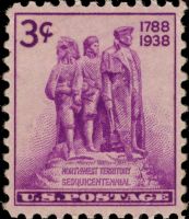 Scott 837<br />3c Northwest Ordinance Sesquicentennial<br />Pane Single<br /><span class=quot;smallerquot;>(reference or stock image)</span>
