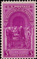 Scott 854<br />3c Washington Inaugural Sesquicentennial<br />Pane Single<br /><span class=quot;smallerquot;>(reference or stock image)</span>
