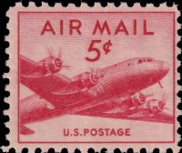 Scott C33<br />5c DC-4 Skymaster - Small/Definitive Format<br />Pane Single<br /><span class=quot;smallerquot;>(reference or stock image)</span>