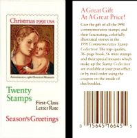 Scott BK193<br />$5.80 | Madonna and Child by Antoniazzo<br />Booklet<br /><span class=quot;smallerquot;>(reference or stock image)</span>