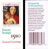 Scott BK202A<br />$5.80 | 29c Madonna and Child by Giovanni Bellini<br />Booklet<br /><span class=quot;smallerquot;>(reference or stock image)</span>