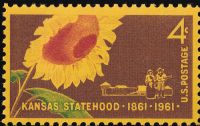 Scott 1183<br />4c Kansas Statehood Centennial<br />Pane Single<br /><span class=quot;smallerquot;>(reference or stock image)</span>