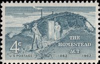 Scott 1198<br />4c Homestead Act Centenary<br />Pane Single<br /><span class=quot;smallerquot;>(reference or stock image)</span>