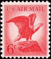 Scott C67<br />6c Bald Eagle - Red<br />Pane Single<br /><span class=quot;smallerquot;>(reference or stock image)</span>