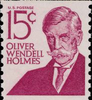 Scott 1305E<br />15c Oliver Wendell Holmes - Type I (Coil)<br />Coil Single; Shiny Gum<br /><span class=quot;smallerquot;>(reference or stock image)</span>