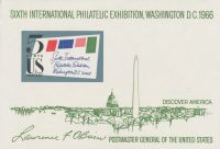 Scott 1311<br />5c | Sixth International Philatelic Exhibition (SS)<br />Souvenir Sheet of 1<br /><span class=quot;smallerquot;>(reference or stock image)</span>
