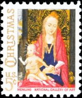 Scott 1321<br />5c Madonna and Child by Hans Meming<br />Pane Single<br /><span class=quot;smallerquot;>(reference or stock image)</span>