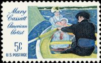 Scott 1322<br />5c Mary Cassatt - quot;The Boating Partyquot;<br />Pane Single<br /><span class=quot;smallerquot;>(reference or stock image)</span>