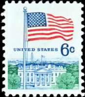 Scott 1338<br />6c Flag Over the White House - Giori Press<br />Pane Single<br /><span class=quot;smallerquot;>(reference or stock image)</span>