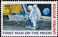 Scott C76<br />10c Moon Landing<br />Pane Single<br /><span class=quot;smallerquot;>(reference or stock image)</span>