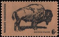 Scott 1392<br />6c Wildlife Conservation - American Buffalo<br />Pane Single<br /><span class=quot;smallerquot;>(reference or stock image)</span>