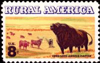 Scott 1504<br />8c Angus and Longhorn Cattle<br />Pane Single<br /><span class=quot;smallerquot;>(reference or stock image)</span>