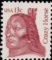 Scott 1855<br />13c Crazy Horse<br />Pane Single<br /><span class=quot;smallerquot;>(reference or stock image)</span>