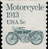 Scott 1899<br />5c Motorcycle 1913 (Coil)<br />Coil Single<br /><span class=quot;smallerquot;>(reference or stock image)</span>