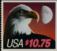 Scott 2122<br />$10.75 Express Mail: Eagle and Half Moon<br />Booklet Pane Single<br /><span class=quot;smallerquot;>(reference or stock image)</span>