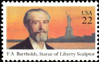 Scott 2147<br />22c Frederic Bartholdi (Frédéric Auguste Bartholdi)<br />Pane Single<br /><span class=quot;smallerquot;>(reference or stock image)</span>
