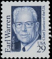 Scott 2184<br />29c Earl Warren<br />Pane Single;<br /><span class=quot;smallerquot;>(reference or stock image)</span>