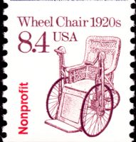 Scott 2256<br />8.4c Wheel Chair 1920s - Bureau Precancel Nonprofit (Coil)<br />Coil Single<br /><span class=quot;smallerquot;>(reference or stock image)</span>