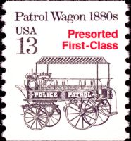 Scott 2258<br />13c Patrol Wagon 1880s - Precancel Presorted First-Class (Coil)<br />Coil Single<br /><span class=quot;smallerquot;>(reference or stock image)</span>