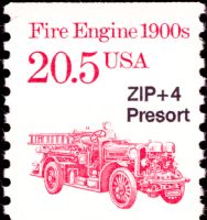 Scott 2264<br />20.5c Fire Engine 1900s - Bureau Precancel ZIP+4 Presort (Coil)<br />Coil Single<br /><span class=quot;smallerquot;>(reference or stock image)</span>