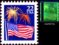 Scott 2276<br />22c Fireworks (Pane /VB)<br />Pane/Booklet Single<br /><span class=quot;smallerquot;>(reference or stock image)</span>