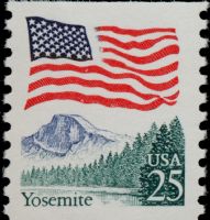 Scott 2280<br />25c Flag Over Yosemite (Coil)<br />Coil Single<br /><span class=quot;smallerquot;>(reference or stock image)</span>