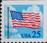 Scott 2285A<br />25c Flag and Cloud (VB)<br />Booklet Pane Single<br /><span class=quot;smallerquot;>(reference or stock image)</span>