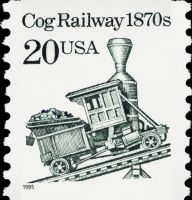 Scott 2463<br />20c Cog Railway 1870s (Coil)<br />Coil Single<br /><span class=quot;smallerquot;>(reference or stock image)</span>