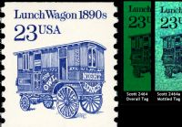 Scott 2464<br />23c Lunch Wagon 1890s (Coil)<br />Dull Gum; Coil Single<br /><span class=quot;smallerquot;>(reference or stock image)</span>