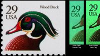 Scott 2484<br />29c Wood Duck - Black Denomination (VB)<br />Booklet Pane Single<br /><span class=quot;smallerquot;>(reference or stock image)</span>