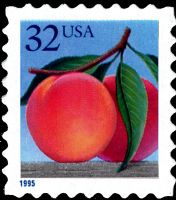Scott 2493<br />32c Peach (CB)<br />Convertible Booklet Single<br /><span class=quot;smallerquot;>(reference or stock image)</span>