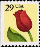 Scott 2527<br />29c Tulip (VB)<br />Booklet Pane Single<br /><span class=quot;smallerquot;>(reference or stock image)</span>