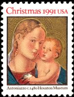 Scott 2578<br />(29c) Madonna and Child by Antoniazzo (Pane / VB)<br />Pane / Booklet Single<br /><span class=quot;smallerquot;>(reference or stock image)</span>