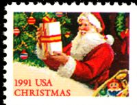 Scott 2583<br />(29c) Santa with Present (VB)<br />Booklet Pane Single<br /><span class=quot;smallerquot;>(reference or stock image)</span>